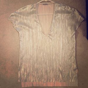 Zara metallic tee